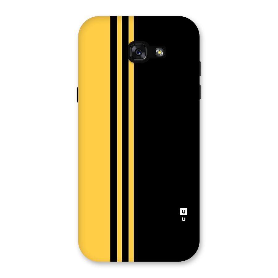 Minimal Yellow and Black Design Back Case for Galaxy A7 (2017)