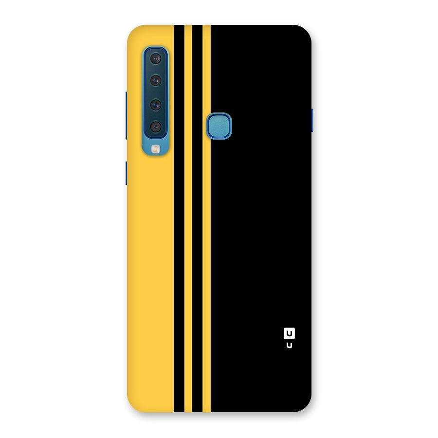 Minimal Yellow and Black Design Back Case for Galaxy A9 (2018)