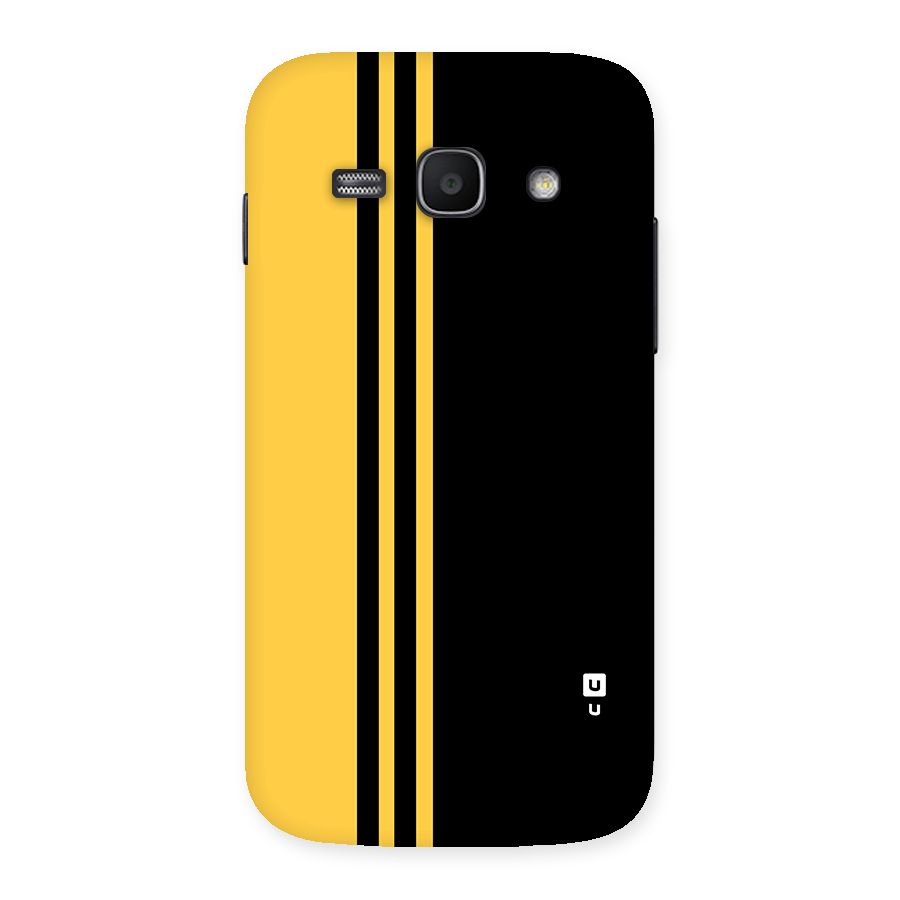 Minimal Yellow and Black Design Back Case for Galaxy Ace 3