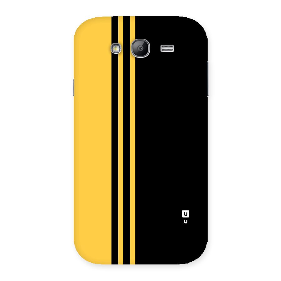 Minimal Yellow and Black Design Back Case for Galaxy Grand