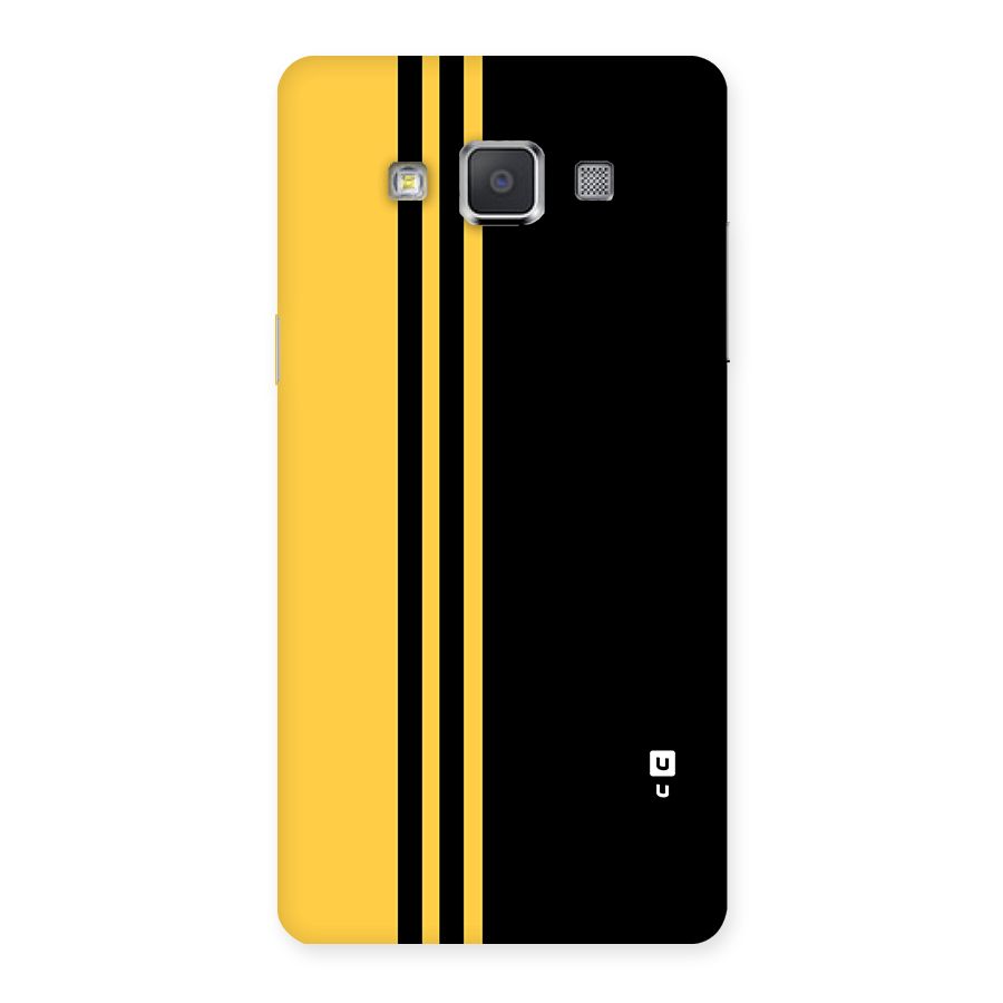 Minimal Yellow and Black Design Back Case for Galaxy Grand 3