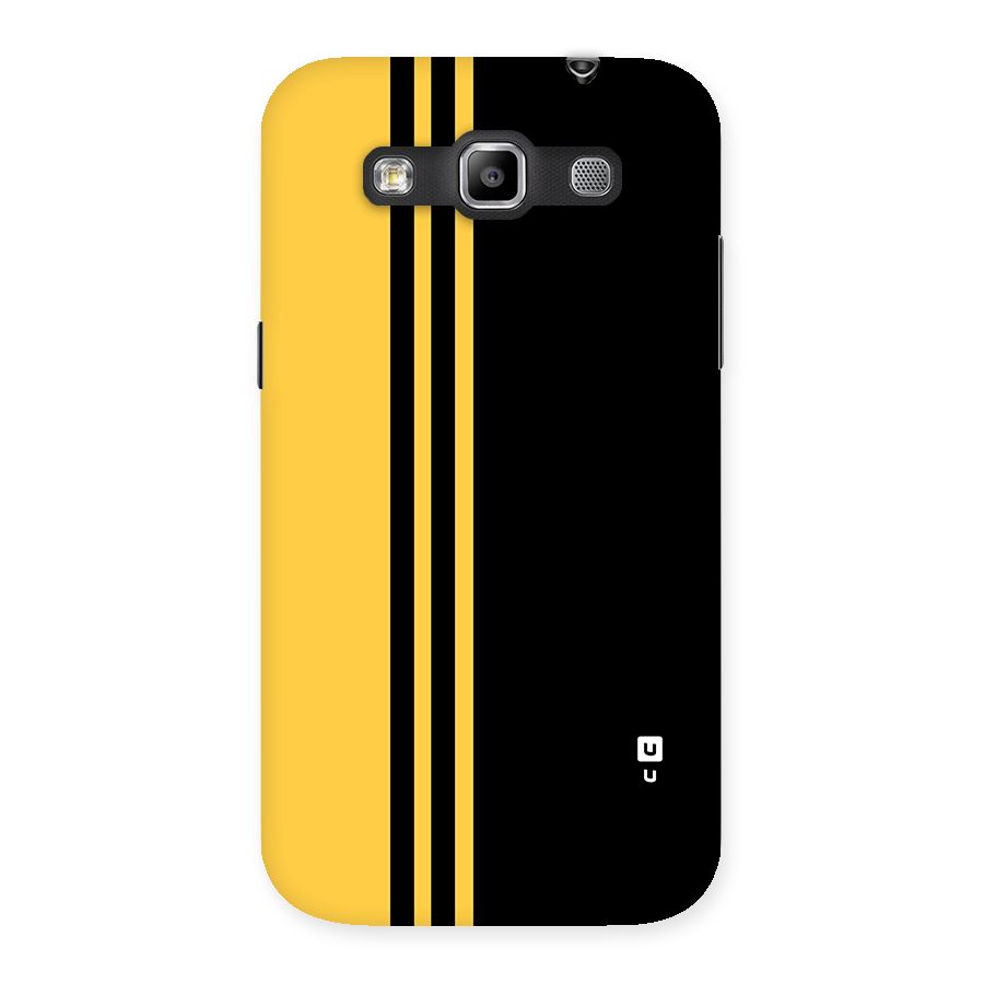 Minimal Yellow and Black Design Back Case for Galaxy Grand Quattro