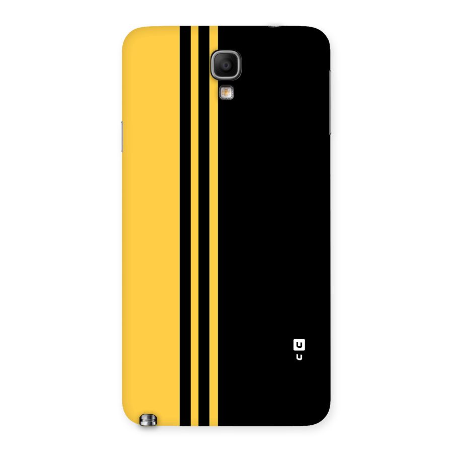 Minimal Yellow and Black Design Back Case for Galaxy Note 3 Neo