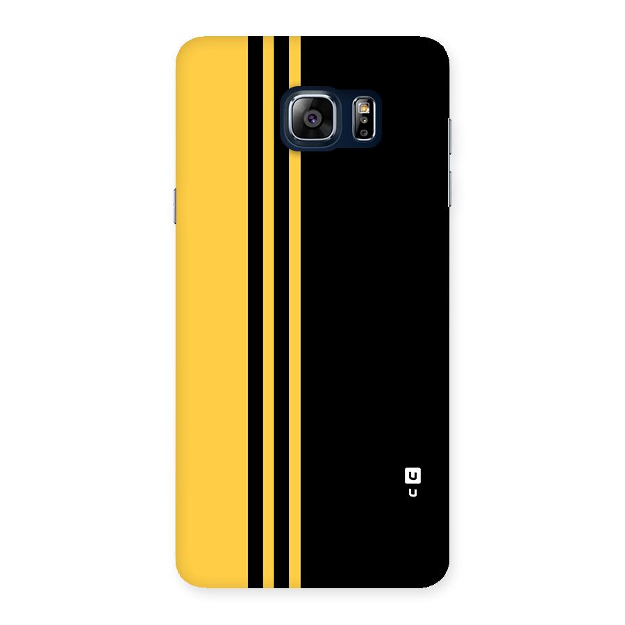 Minimal Yellow and Black Design Back Case for Galaxy Note 5