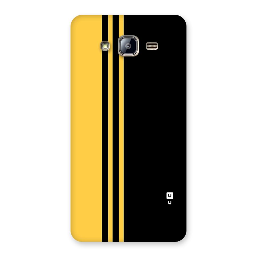 Minimal Yellow and Black Design Back Case for Galaxy On5