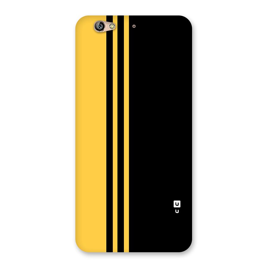 Minimal Yellow and Black Design Back Case for Gionee S6