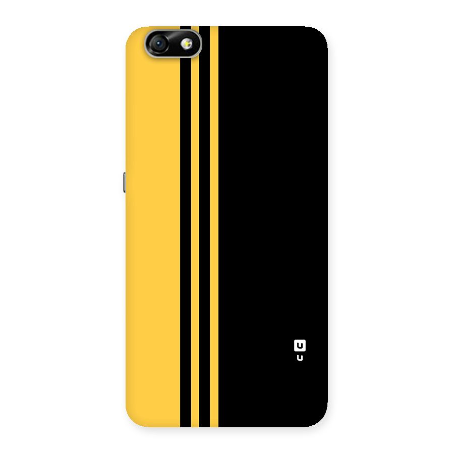 Minimal Yellow and Black Design Back Case for Honor 4X