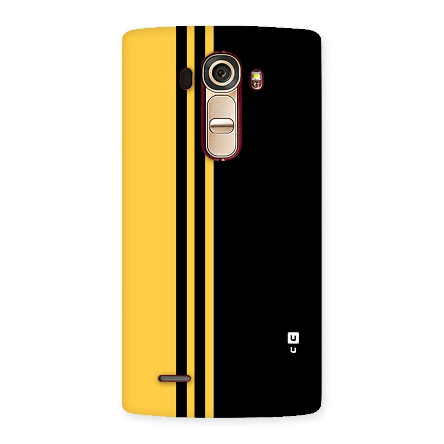 Minimal Yellow and Black Design Back Case for LG G4