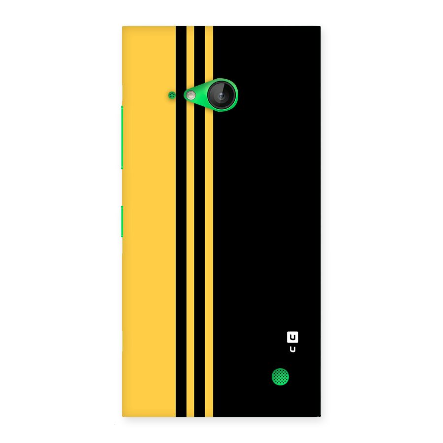 Minimal Yellow and Black Design Back Case for Lumia 730