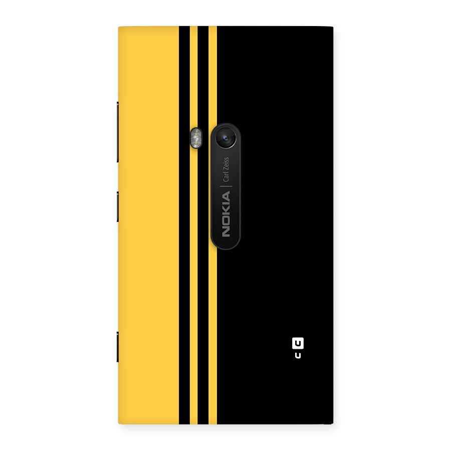 Minimal Yellow and Black Design Back Case for Lumia 920