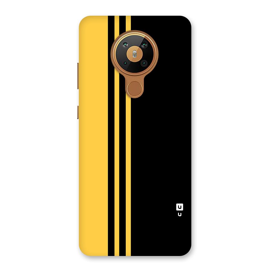 Minimal Yellow and Black Design Back Case for Nokia 5.3