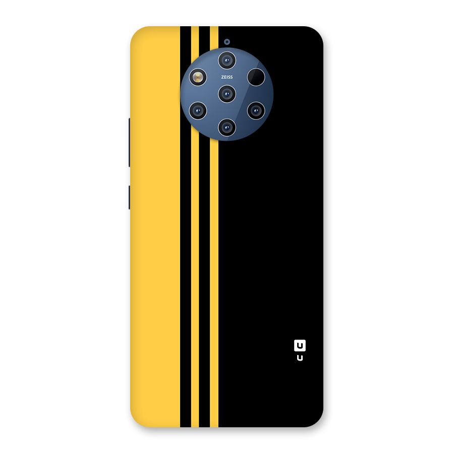 Minimal Yellow and Black Design Back Case for Nokia 9 PureView