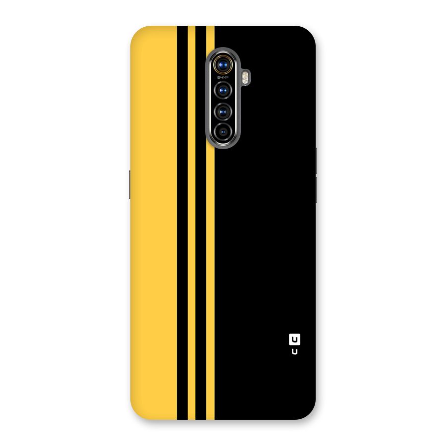 Minimal Yellow and Black Design Back Case for Realme X2 Pro