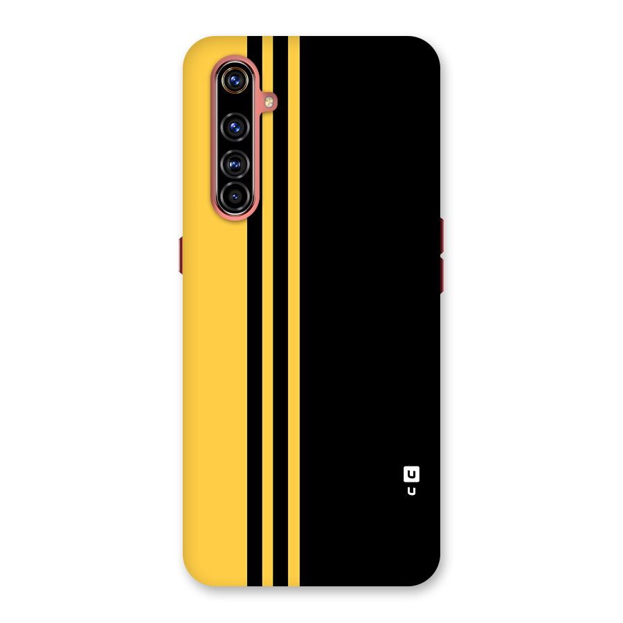 Minimal Yellow and Black Design Back Case for Realme X50 Pro