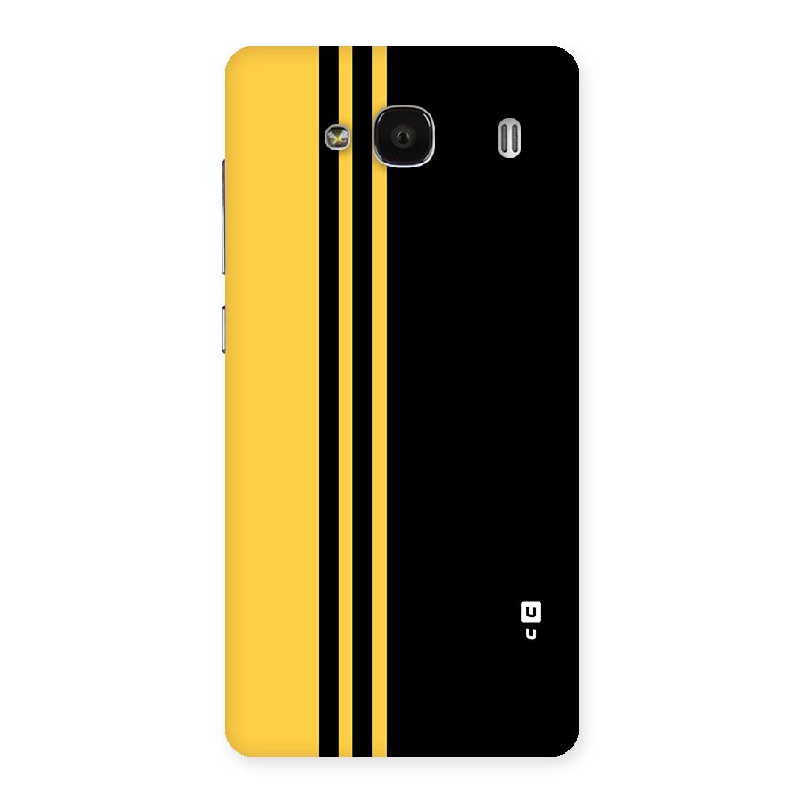 Minimal Yellow and Black Design Back Case for Redmi 2s