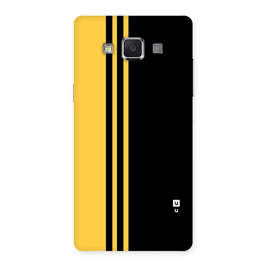 Minimal Yellow and Black Design Back Case for Samsung Galaxy A5