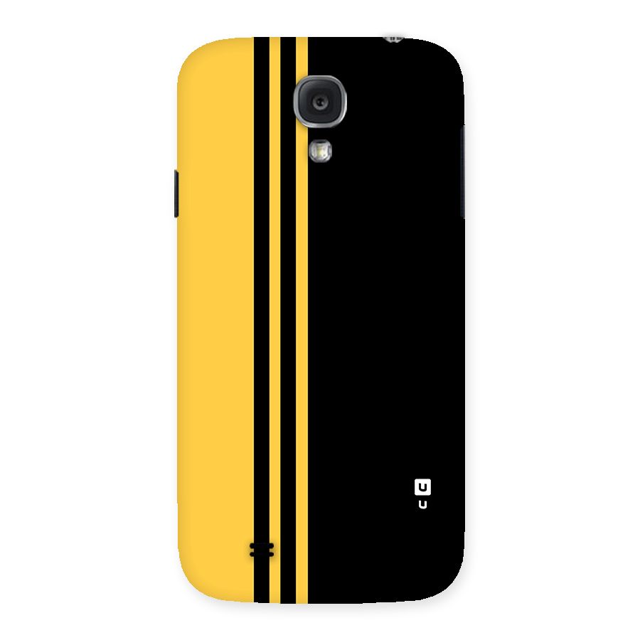 Minimal Yellow and Black Design Back Case for Samsung Galaxy S4