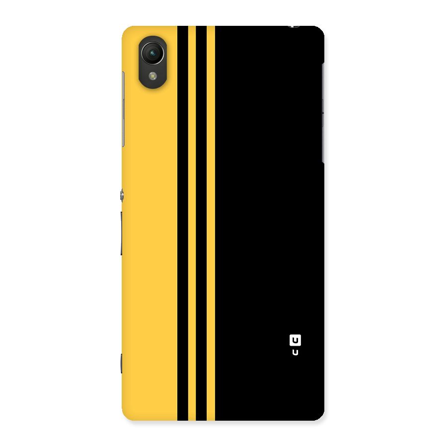Minimal Yellow and Black Design Back Case for Sony Xperia Z2