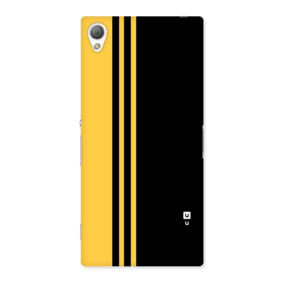 Minimal Yellow and Black Design Back Case for Sony Xperia Z3
