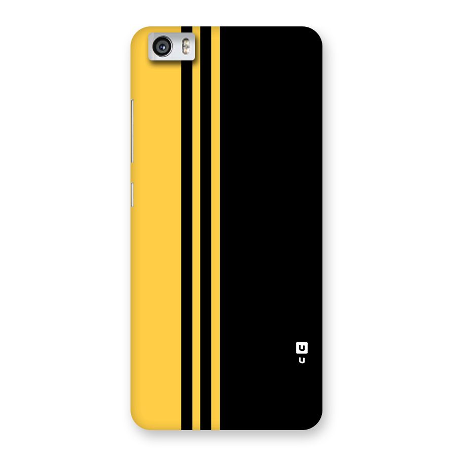 Minimal Yellow and Black Design Back Case for Xiaomi Redmi Mi5