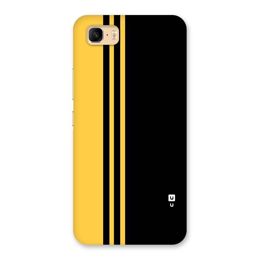 Minimal Yellow and Black Design Back Case for Zenfone 3s Max