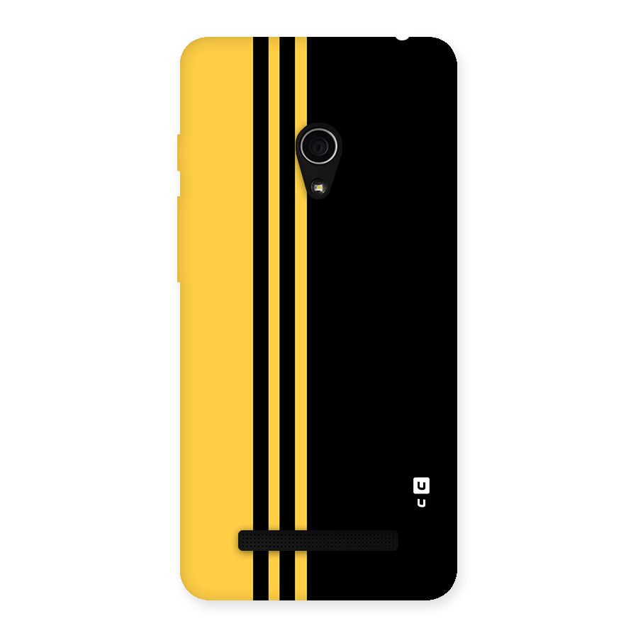 Minimal Yellow and Black Design Back Case for Zenfone 5