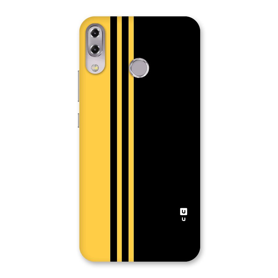 Minimal Yellow and Black Design Back Case for Zenfone 5Z