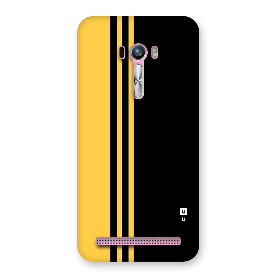 Minimal Yellow and Black Design Back Case for Zenfone Selfie