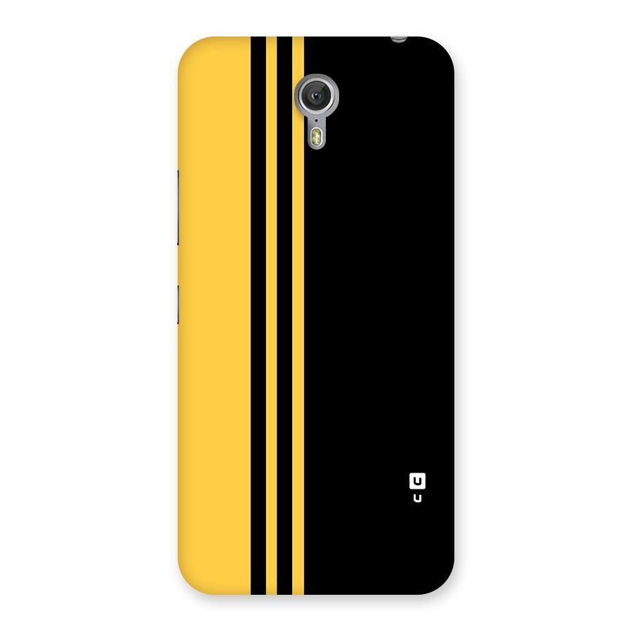 Minimal Yellow and Black Design Back Case for Zuk Z1