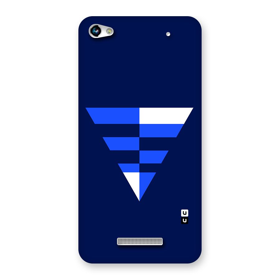 Minimalistic Abstract Inverted Triangle Back Case for Micromax Hue 2