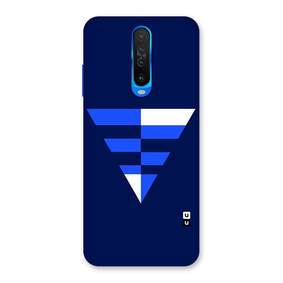 Minimalistic Abstract Inverted Triangle Back Case for Poco X2