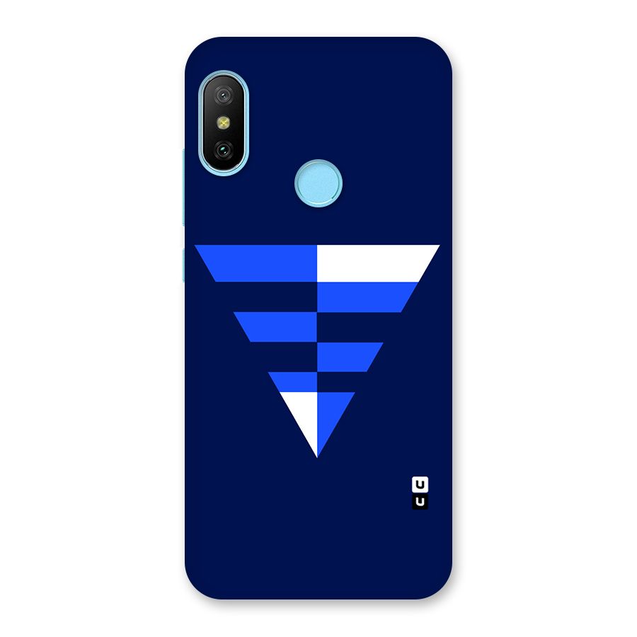 Minimalistic Abstract Inverted Triangle Back Case for Redmi 6 Pro