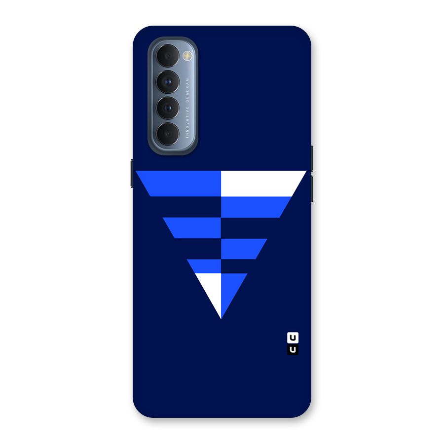 Minimalistic Abstract Inverted Triangle Back Case for Reno4 Pro