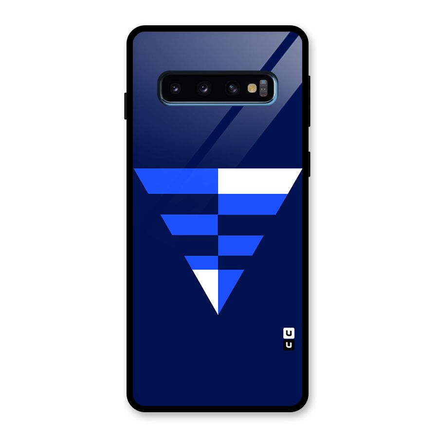 Minimalistic Abstract Inverted Triangle Glass Back Case for Galaxy S10