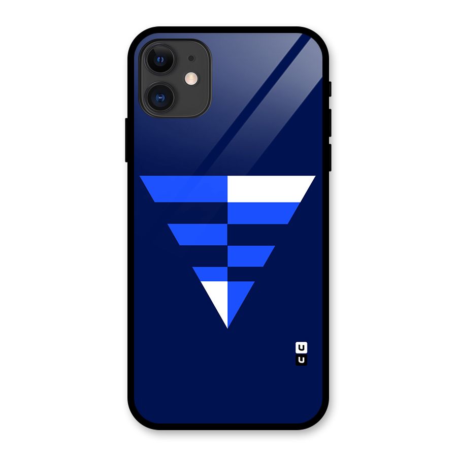 Minimalistic Abstract Inverted Triangle Glass Back Case for iPhone 11