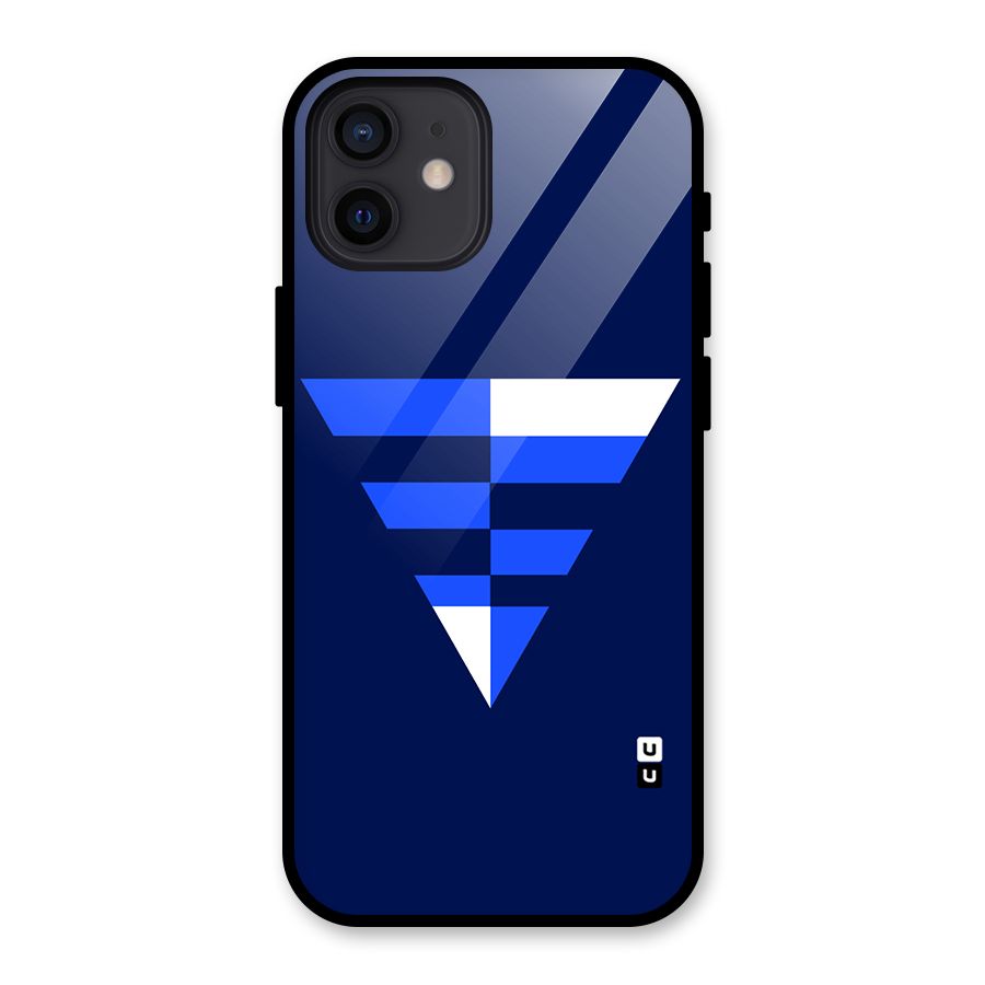 Minimalistic Abstract Inverted Triangle Glass Back Case for iPhone 12