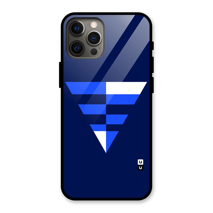 Minimalistic Abstract Inverted Triangle Glass Back Case for iPhone 12 Pro Max