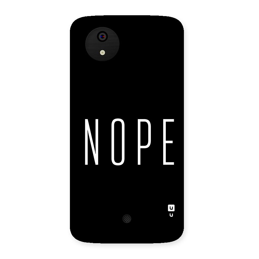 Minimalistic Nope Back Case for Canvas A1  AQ4501