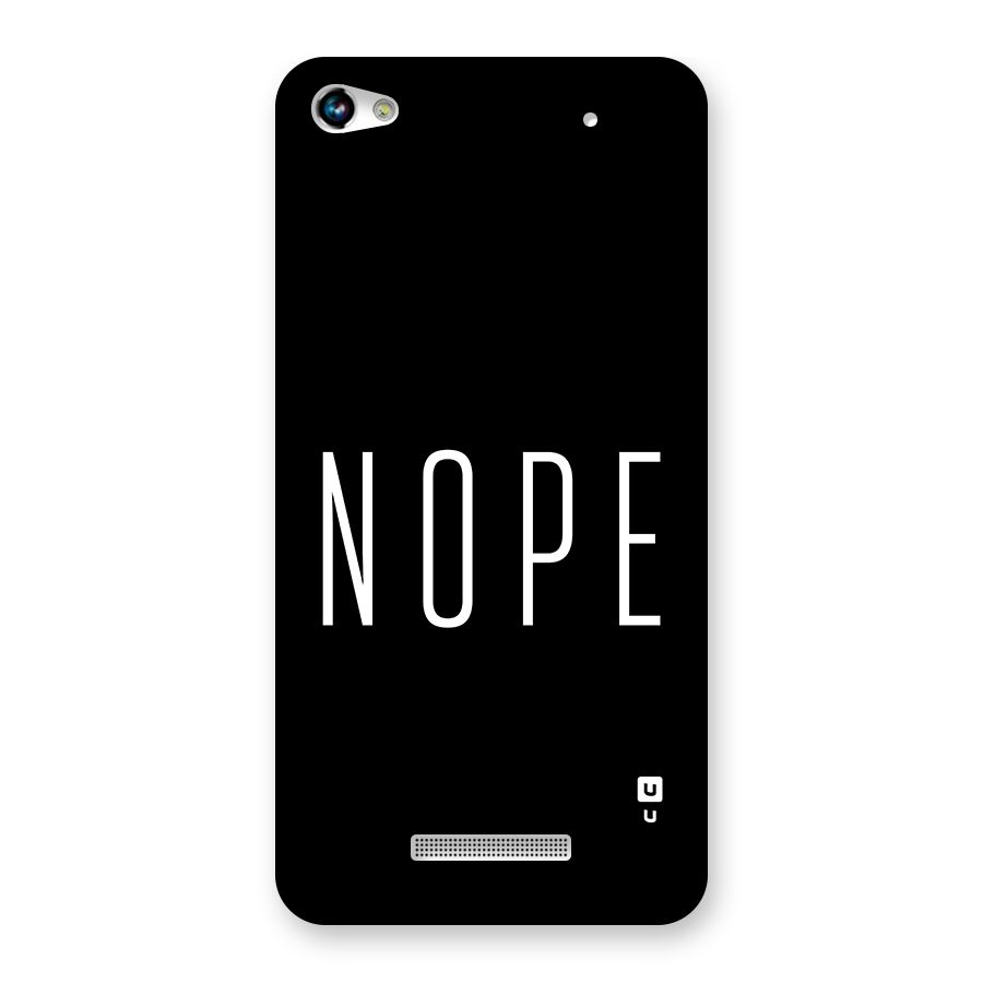 Minimalistic Nope Back Case for Canvas Hue 2 A316