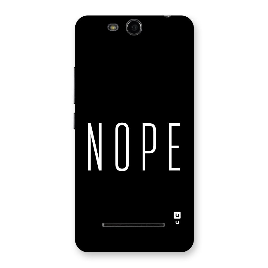 Minimalistic Nope Back Case for Canvas Juice 3 Q392