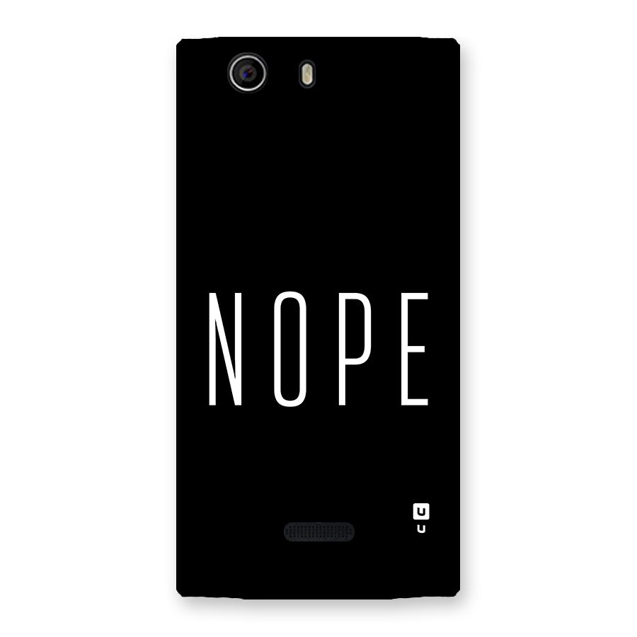 Minimalistic Nope Back Case for Canvas Nitro 2 E311