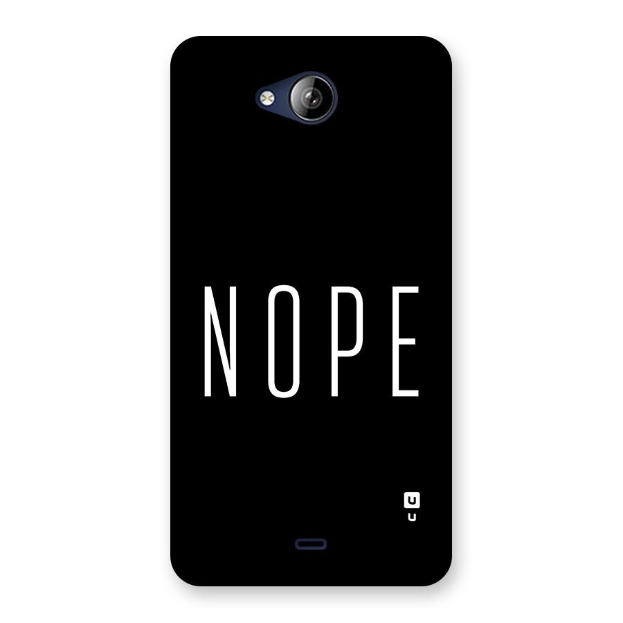 Minimalistic Nope Back Case for Canvas Play Q355