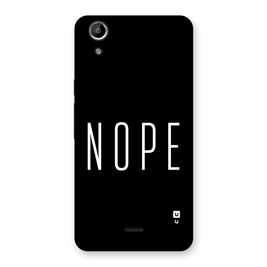 Minimalistic Nope Back Case for Canvas Selfie Lens Q345