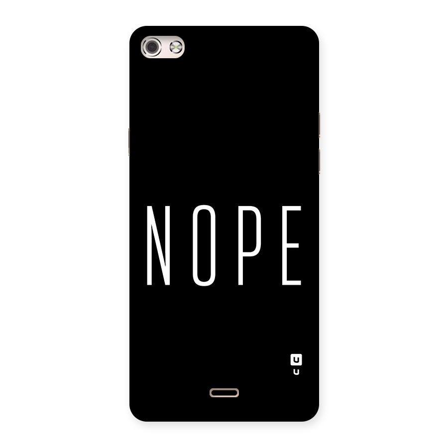 Minimalistic Nope Back Case for Canvas Silver 5