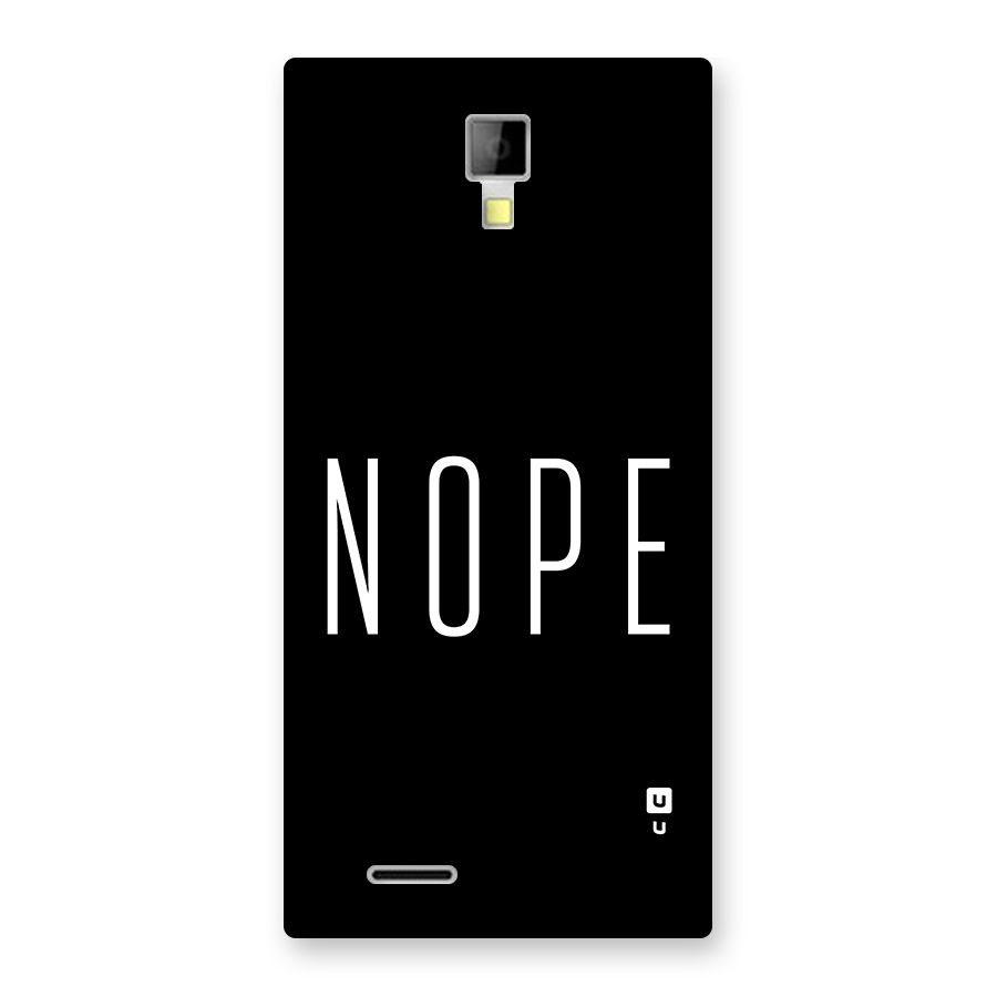 Minimalistic Nope Back Case for Canvas Xpress A99