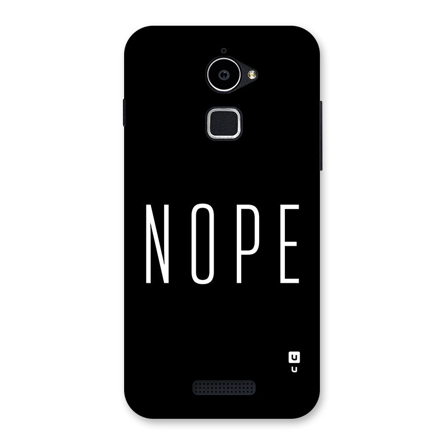 Minimalistic Nope Back Case for Coolpad Note 3 Lite