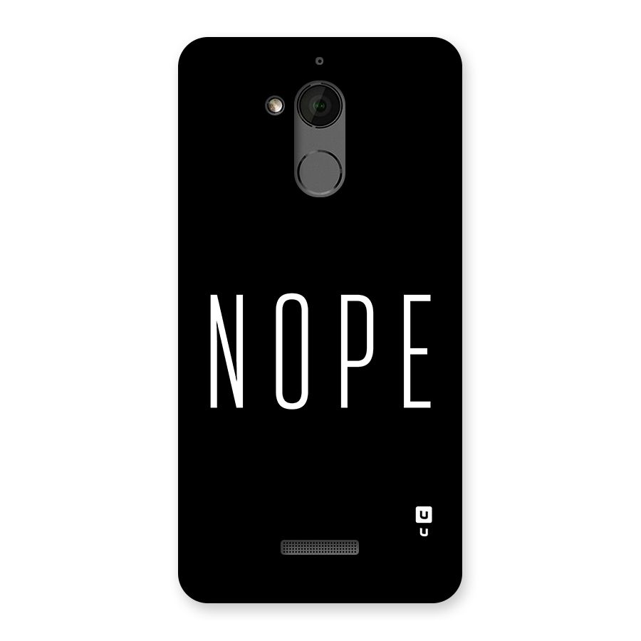 Minimalistic Nope Back Case for Coolpad Note 5