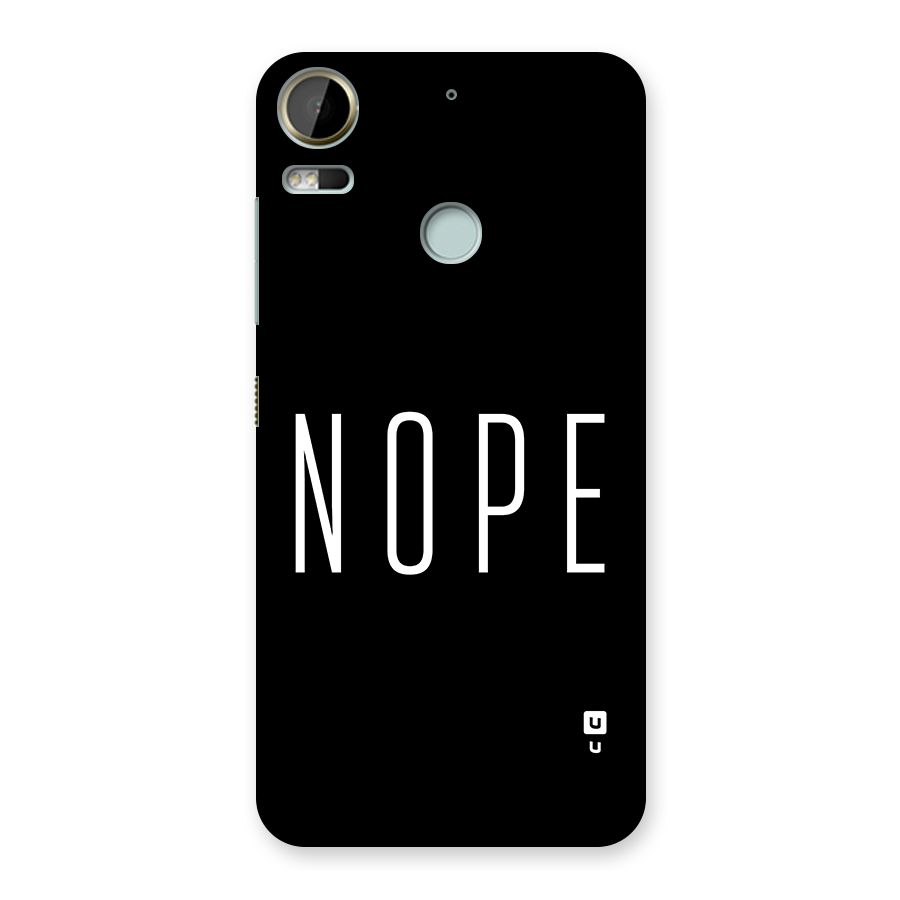 Minimalistic Nope Back Case for Desire 10 Pro
