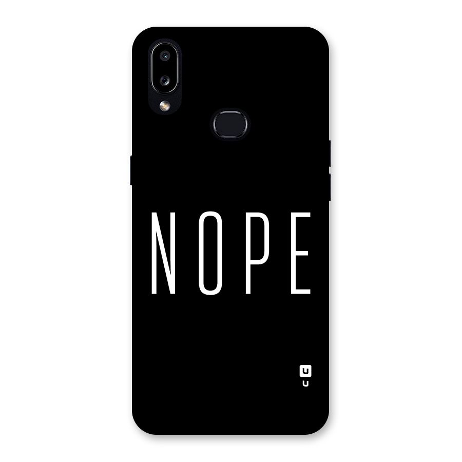Minimalistic Nope Back Case for Galaxy A10s