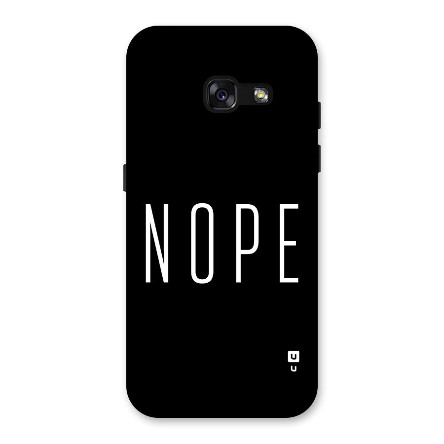 Minimalistic Nope Back Case for Galaxy A3 (2017)